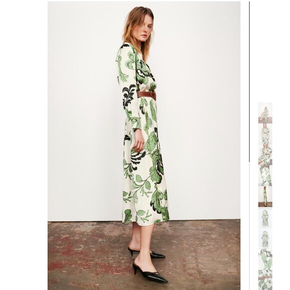 ZARA BELTED PRINTED SHIRT DRESS Sizes M, L NEW WITH TAG! - Picture 3 of 9